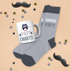 Coffret Super Papy "Chaussette + Mug"