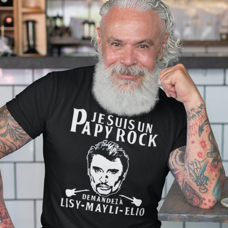 T-Shirt personnalisé "Papy rock"