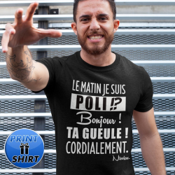 T-shirts Personnalisé "Bonjour"
