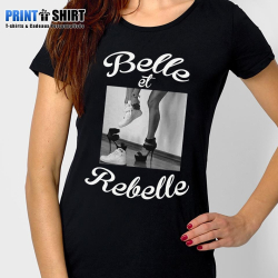 T-shirt Personnalisé "Belle et Rebelle"