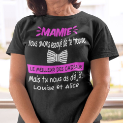 T-shirt Personnalisé " Mamie Meilleur des cadeaux"