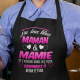 Tablier de cuisine "J'ai deux titres maman & mamie"