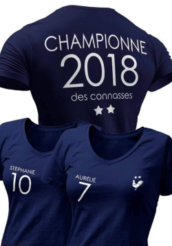 T-Shirt Personnalisé "Championne des connasses"