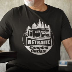 Tee shirt personnalisé "Retraité Camping Cariste"