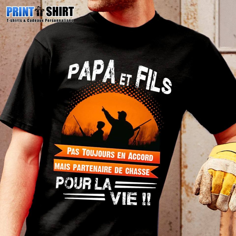 Tee+shirt+humourHumour Chasse homme Cadeau Papa et Fils Chasseur Tee Débardeur 